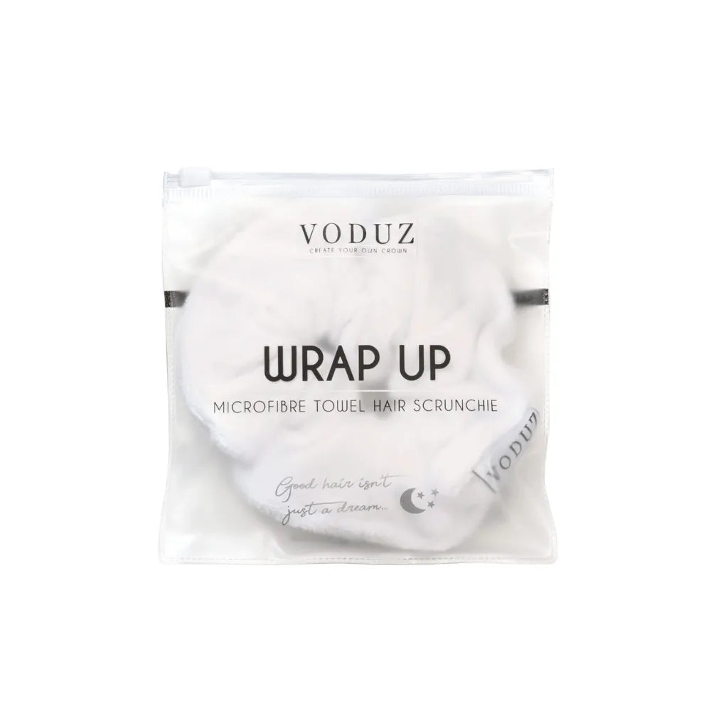 Voduz Wrap Up Microfibre White Scrunchie