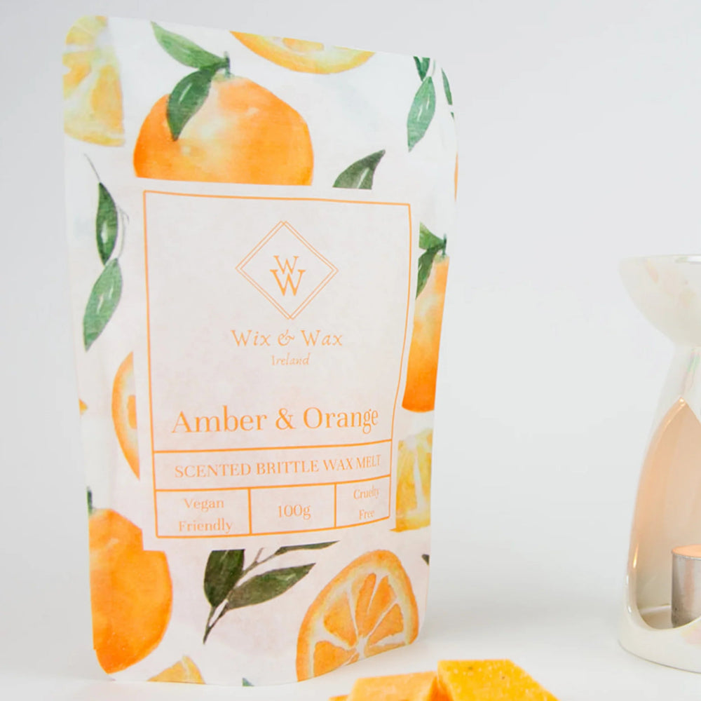 Wix & Wax Amber & Orange Brittle Wax Melt