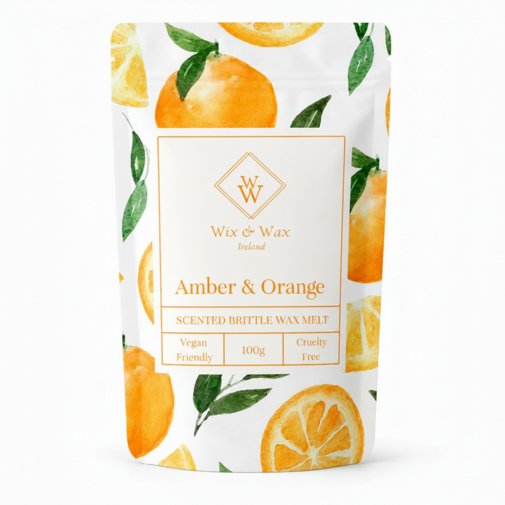 Wix & Wax Amber Orange Brittle Wax Melt
