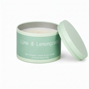 Wix & Wax Candle Tin Lime & Lemongrass