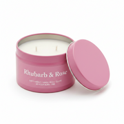 Wix & Wax Candle Tin Rhubarb & Rose