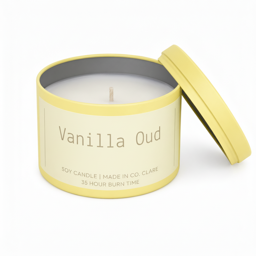 Wix & Wax Candle Tin Vanilla Oud Candle