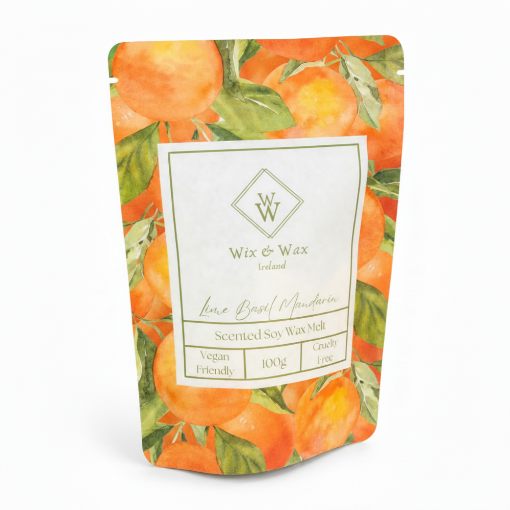 Wix & Wax Lime Basil & Mandarin Brittle Wax Melt