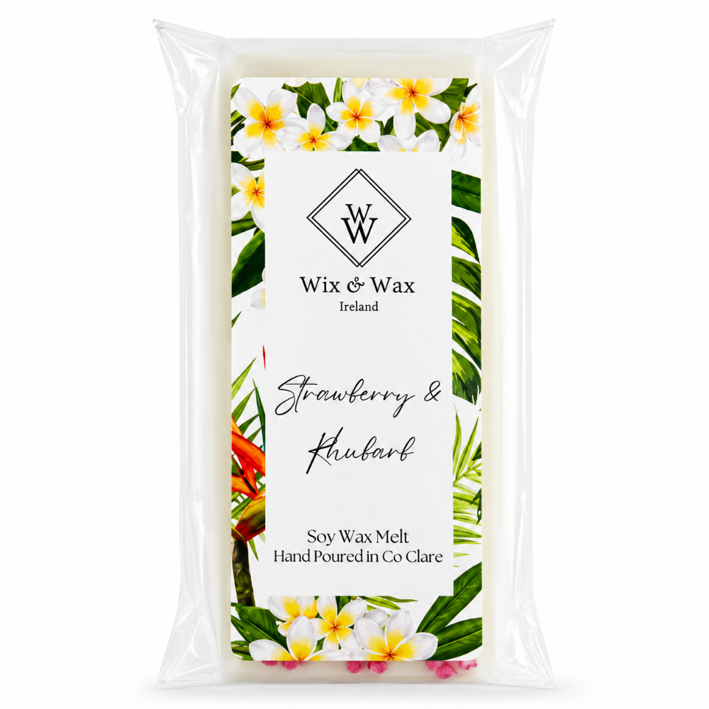 Wix & Wax Strawberry & Rhubard Snap Bar Wax Melt