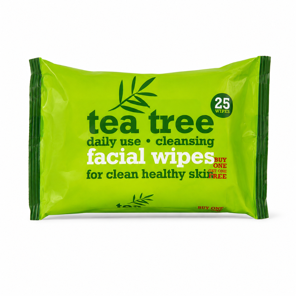 Xpel Tea Tree Cleansing Facial Wipes - Twin Pack
