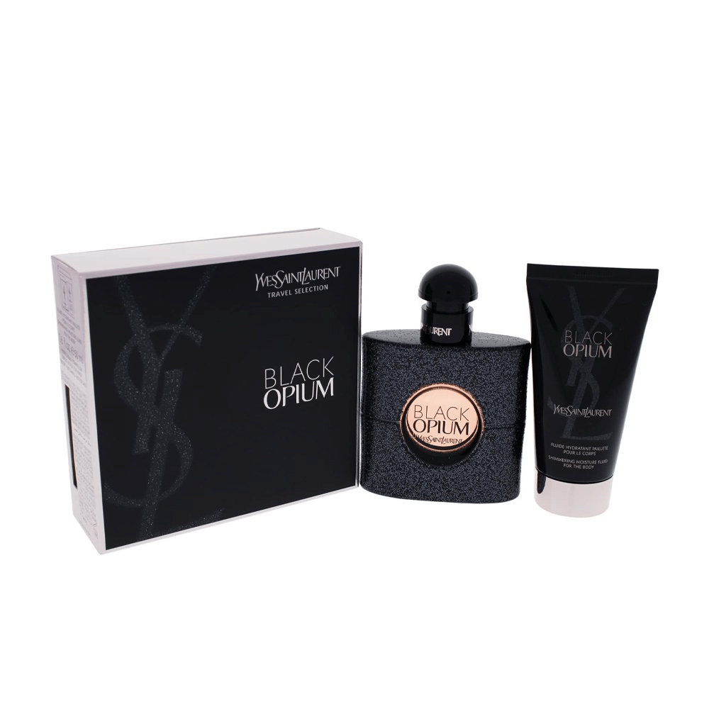 YSL Black Opium 50ml 2pc Gift Set 50ml Edp Spr, 50ml Body Lotion
