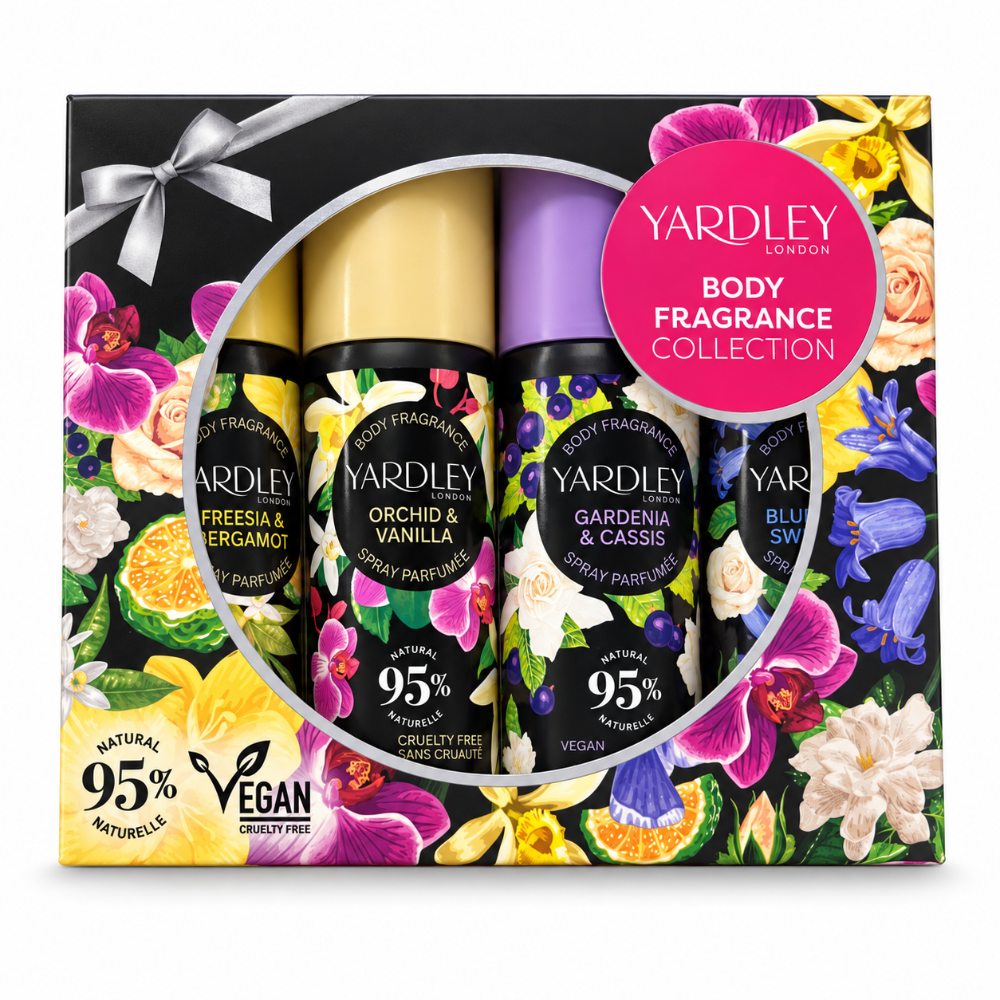 Yardley Body Fragrance Collection - 4 x 50ml