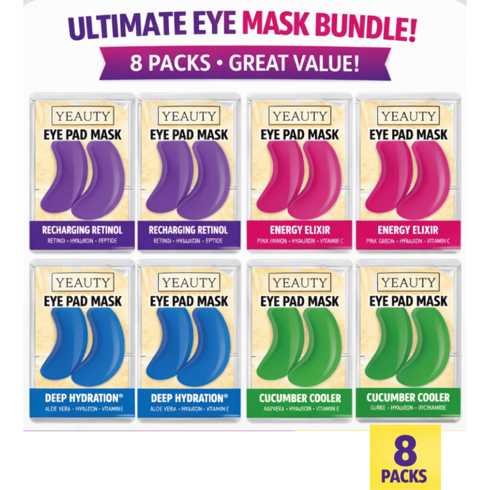 Yeauty Eye Pad Mask 8 Pack Bundle