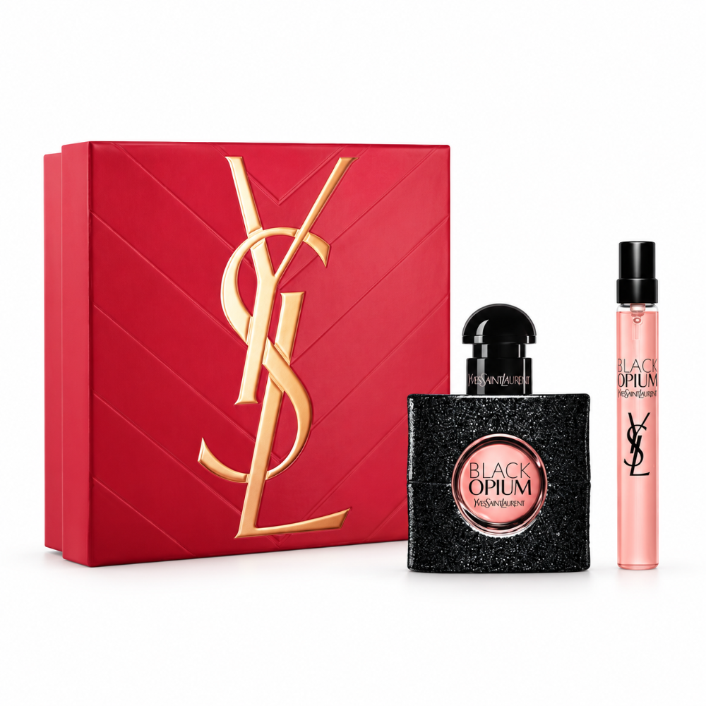 Yves Saint Laurent YSL Black Opium 30ml 2 Piece Gift Set - 30ml Eau de Parfum Spray, 10ml Eau de Parfum Spray