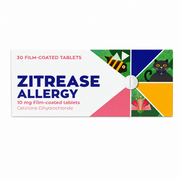 Zitrease Cetirizine Antihistamine Tablets - 30 tablets