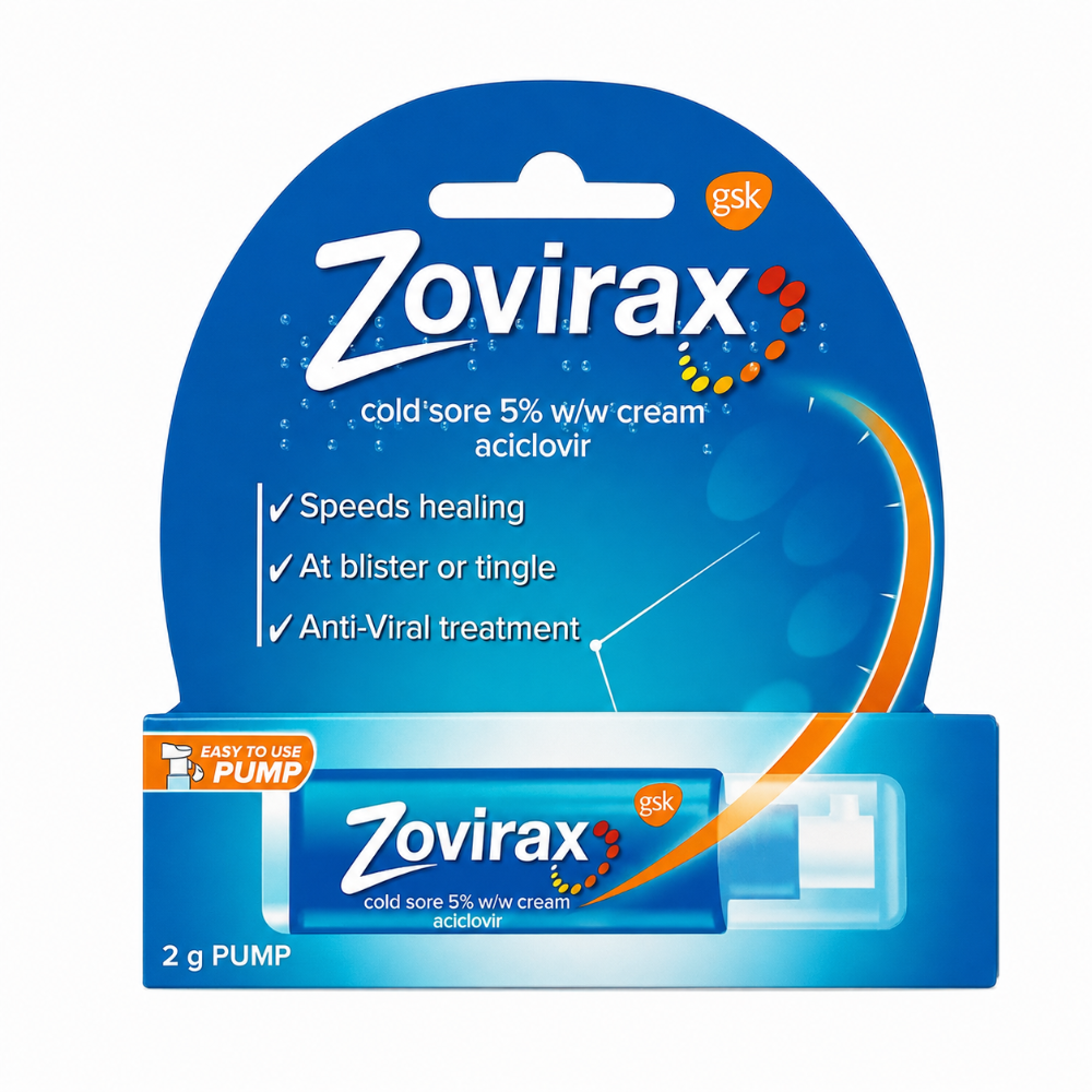 Zovirax Cold Sore Cream Pump - 2g