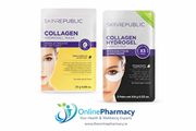 Skin Republic Collagen Hydrogel Mask & Hydrogel Under Eye Patches Bundle