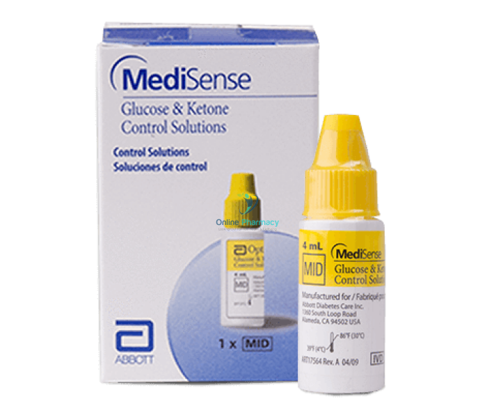 Abbott Glucose Meter Ketone Control Solution Medisense - Diabetes - OnlinePharmacy