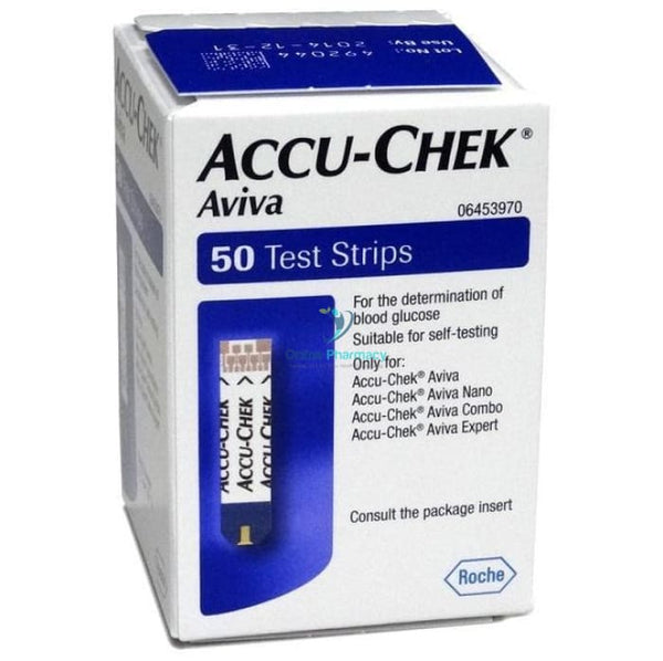 Accu-Chek Aviva (Blood Glucose Test Strips)- 50 Strips - OnlinePharmacy