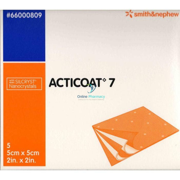 Acticoat 7 Silver Wound Dressings 5cm x 5cm - 5 Pack - OnlinePharmacy