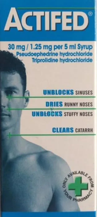 Actifed Syrup - 100ml - OnlinePharmacy