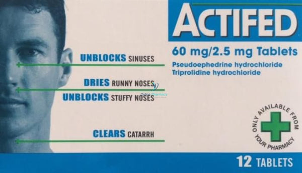 Actifed Tablets - 12 Pack - OnlinePharmacy