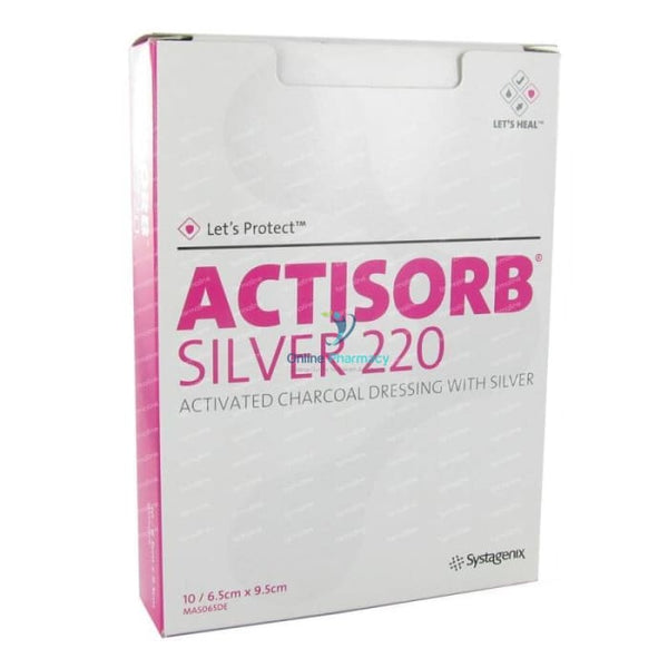 Actisorb Silver Antibacterial Wound Dressing - 3 Sizes - OnlinePharmacy