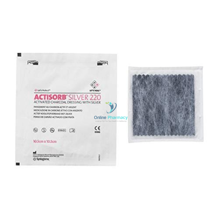 Actisorb Silver Antibacterial Wound Dressing - 3 Sizes - OnlinePharmacy