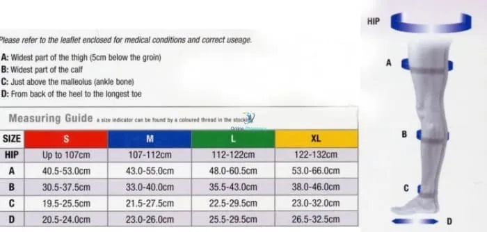 Activa Class 2 Tights Closed Toe Compression Socks - 1 Pair