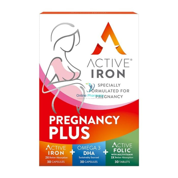 Active Iron Pregnancy Plus - 90 Capsules - OnlinePharmacy