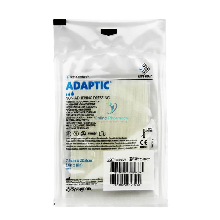 Adaptic Non Adherent Sterile Dressing - 7.6cm x 20.3cm - OnlinePharmacy