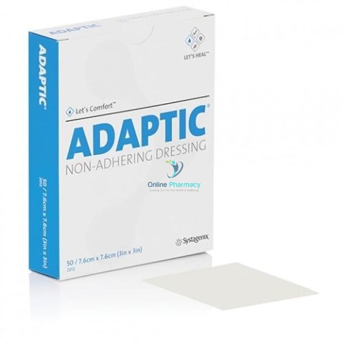 Adaptic Non Adherent Sterile Dressing - 7.6Cm X (Box Of 50) Dressings