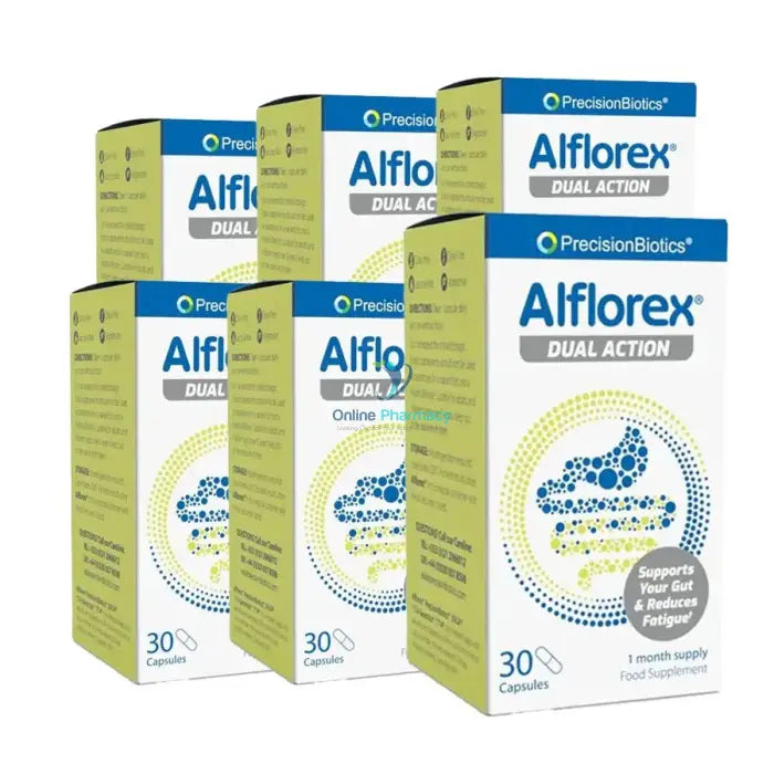 Alflorex Dual Action Probiotic 6 Month Supply - X 30 Capsules Probiotics & Digestive Health