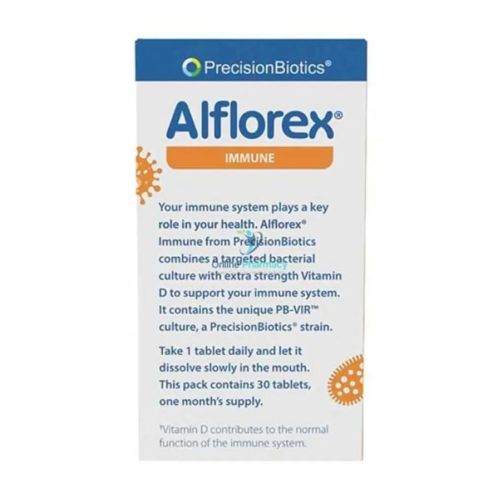 Alflorex Immune Tablets 3 Month Supply - X 30 Pack Probiotics & Digestive Health