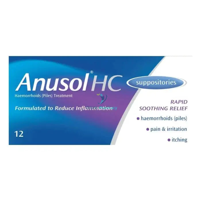 Anusol HC Suppositories - 12 Pack - OnlinePharmacy