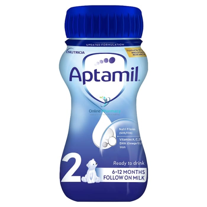 Aptamil Follow On Milk From 6 Months+ Ready To Feed - 12 X 200Ml Baby Formula