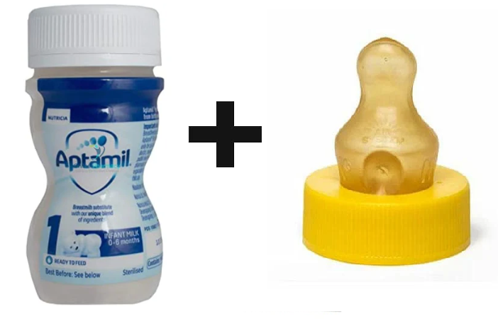 Aptamil First Milk 0-12 Months 24x70ml & SMA Hygienic Teats (24 Teats)