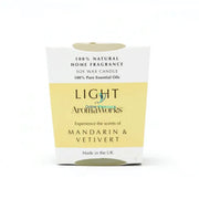 Aroma Works Light Range - Mandarin & Vetivert Candle 30Cl Medium Home Fragrance