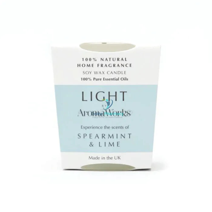 Aroma Works Light Range Spearmint & Lime Candle 10Cl Small