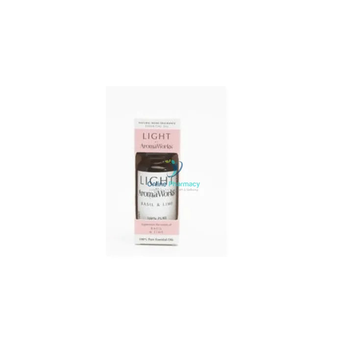 Aromaworks Basil & Lime Essential Oil 10Ml Home Fragrance