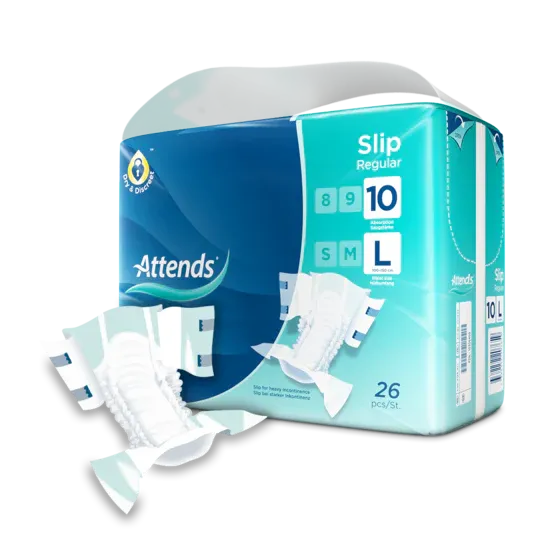 Attends Slip Regular 10 - Large 26 Pack