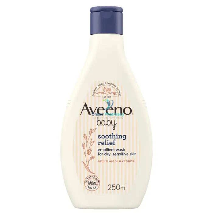 Aveeno Baby Soothing Relief Emollient Wash 250ml - OnlinePharmacy