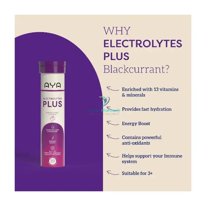 Aya Electrolyte Blackcurrant - 20 Pack Vitamins & Supplements