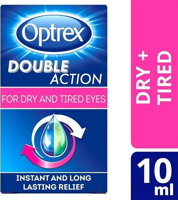 Optrex Double Action Drops For Dry & Tired Eyes - 10ml