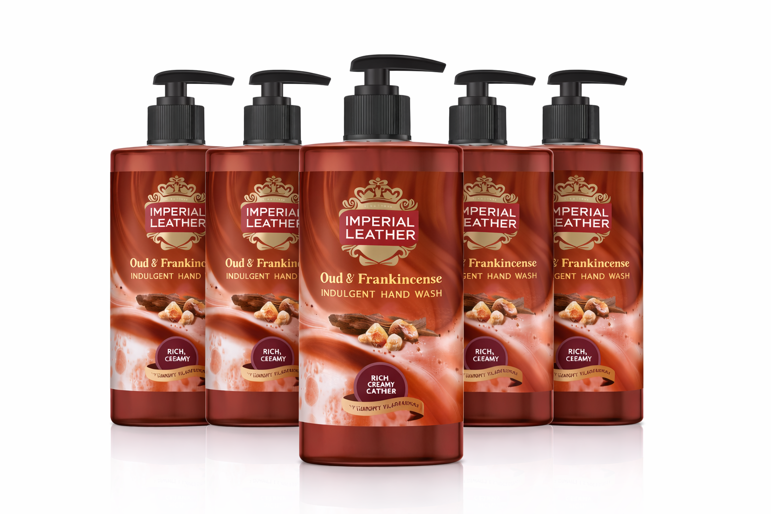Imperial Leather Indulgent Antibacterial Oud & Frankinscence Hand Wash 500ml x 6 Pack
