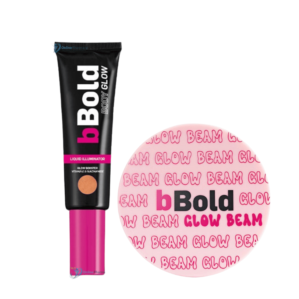 bBold Glow Beam Illuminating Bronzer & Body Glow Illuminator Bundle