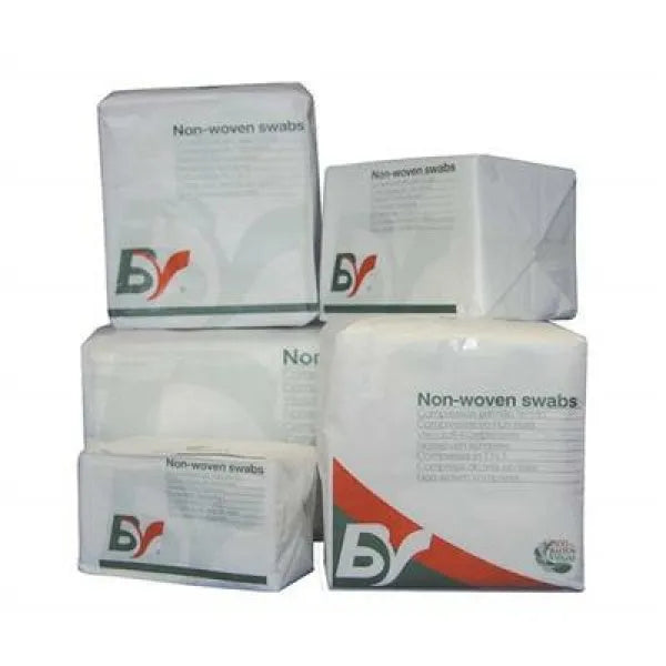 BV Non Sterile, Non Woven Swabs 10cm x 10cm - 100 Pack