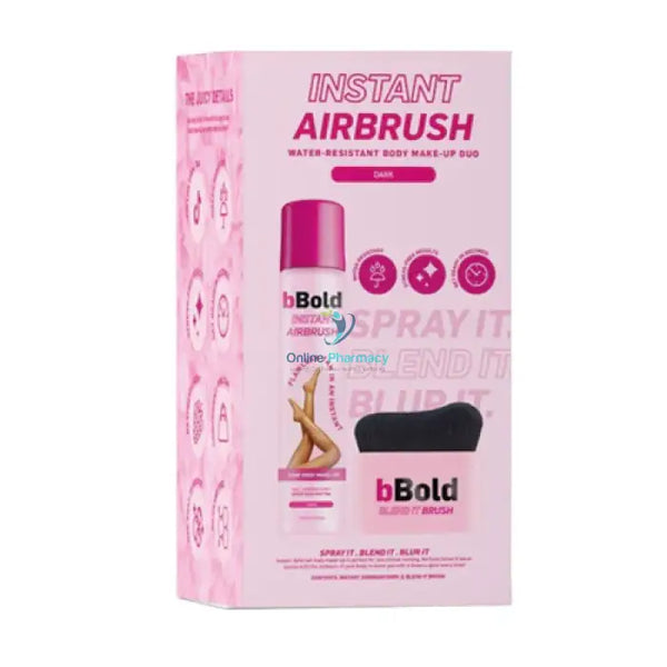Bbold Instant Airbrush Dark Tan & Brush Box Kit Self Tanning