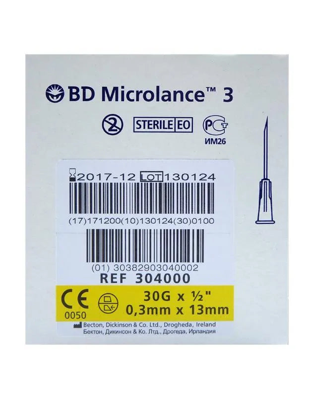 Becton Dickinson BD Microlance 3 Needles - Yellow
