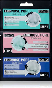 Beauty Formulas 3 - Step Nose Pore Treatment