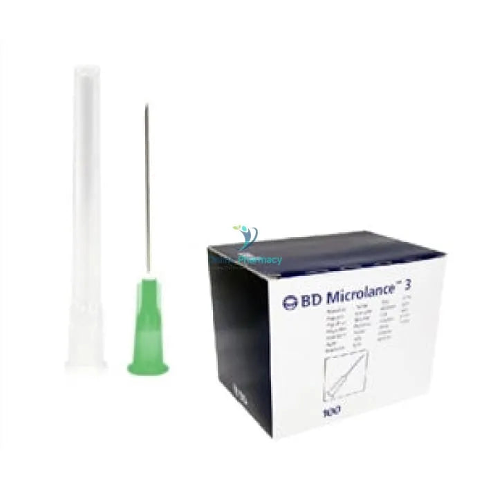 Becton Dickinson BD Microlance 3 Needles - Green 21G x 1.5 Inch  (100 Pack)