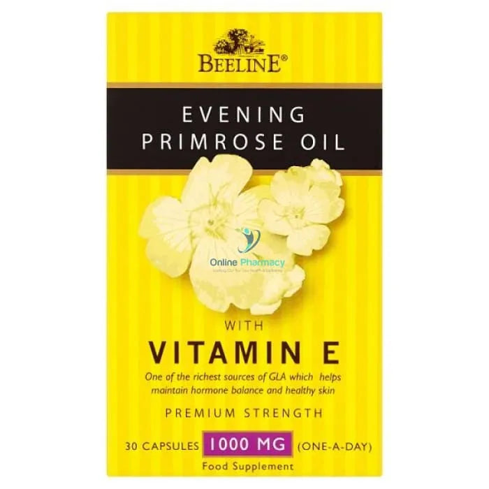 Beeline Evening Primrose Oil with Vitamin E - 1000Mg 30pk