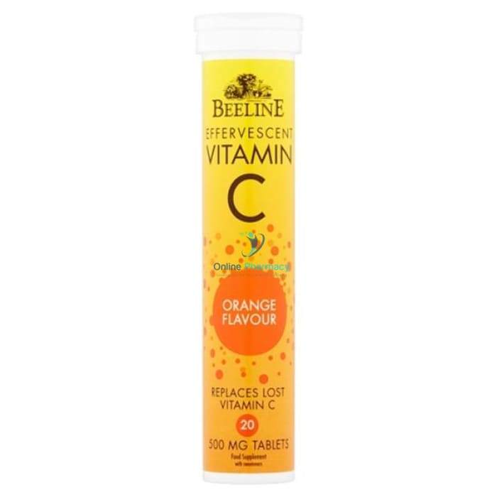 Beeline Vitamin C Effervescent Orange Flavour Tablets 500Mg - 20 Pack Vitamins & Supplements