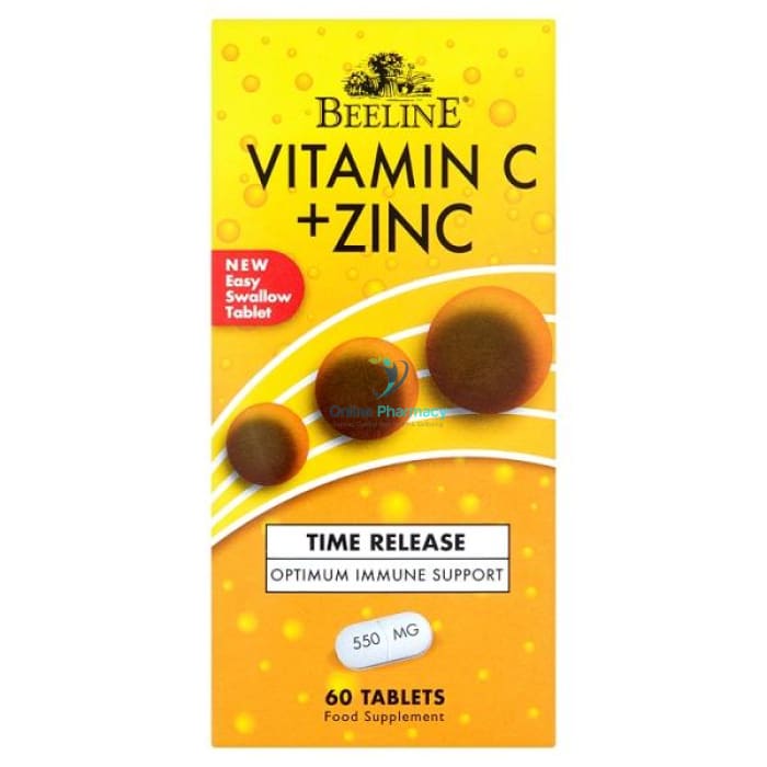 Beeline Vitamin C & Zinc Time Release Tablets 60's - Immune Support - OnlinePharmacy