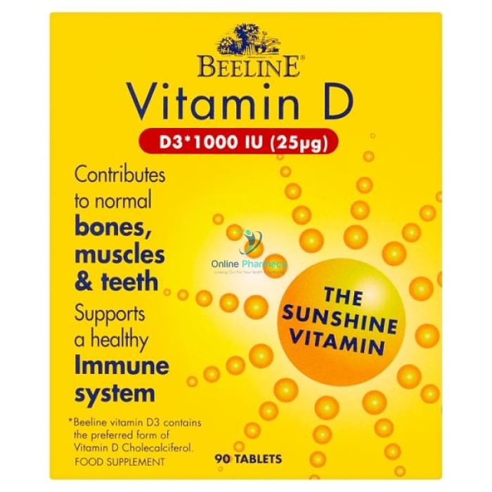 Beeline Vitamin D3 Tablets - 90 Pack - OnlinePharmacy